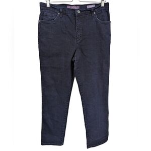Gloria Vanderbilt Amanda Dark Wash Straight Leg Jeans Sz 12